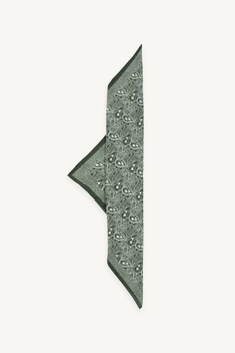 Women Olive Clothing All Over Paisley Scarf, Green