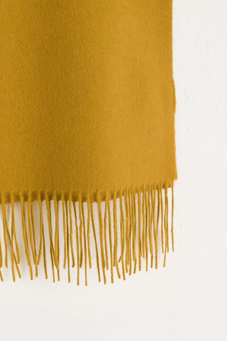 Women Olive Clothing A/W Mini Wool Scarf, Mustard