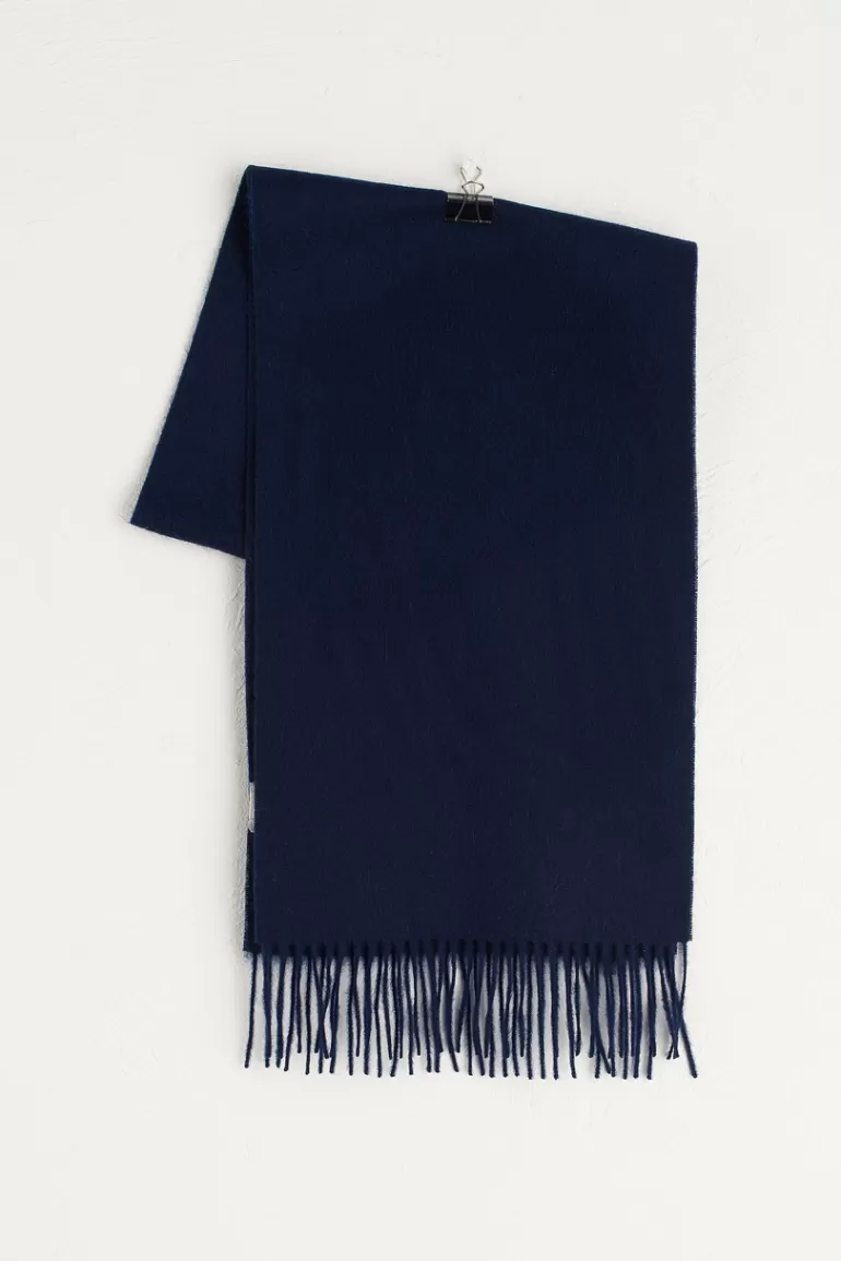 Women Olive Clothing A/W Mini Wool Scarf, Navy