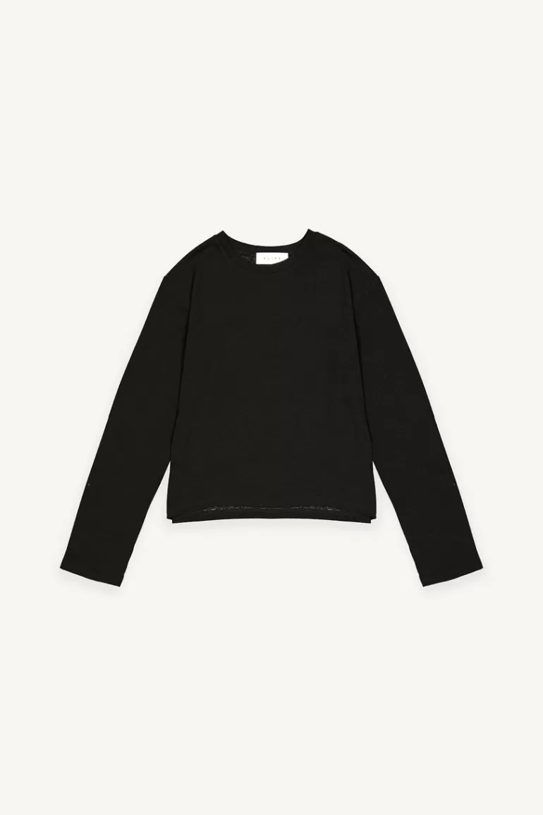 Women Olive Clothing Becca Long Sleeve Tee, Black