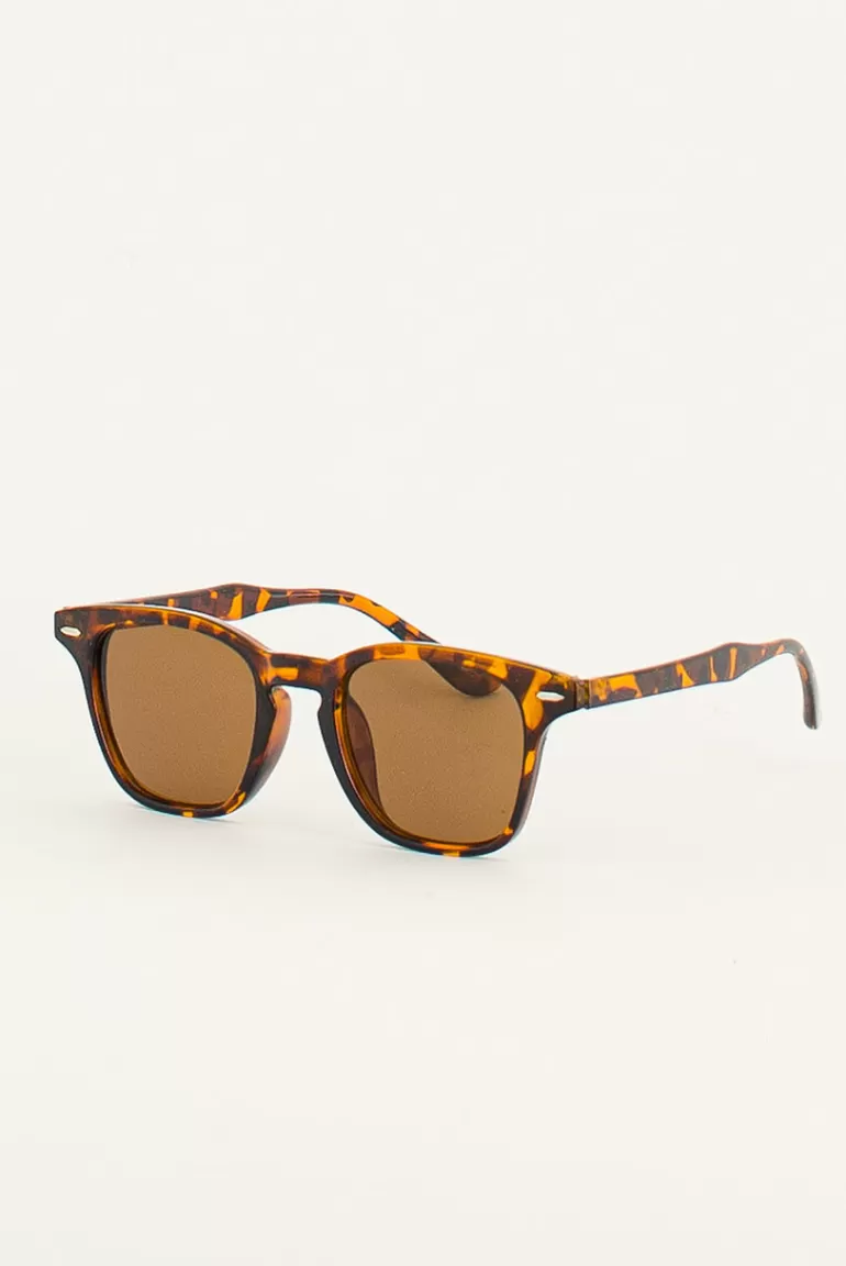 Women Olive Clothing Bianca Sunglasses, Leopard Print