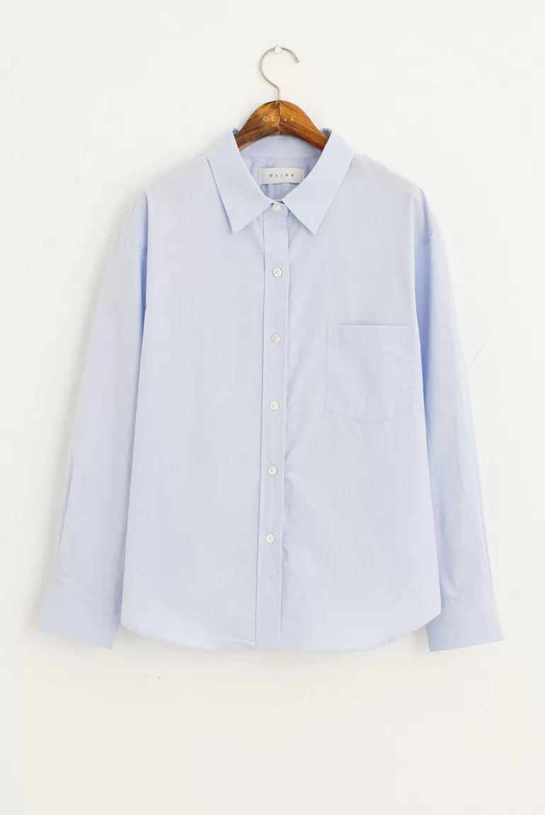 Women Olive Clothing Bona Classic Shirt, Blue