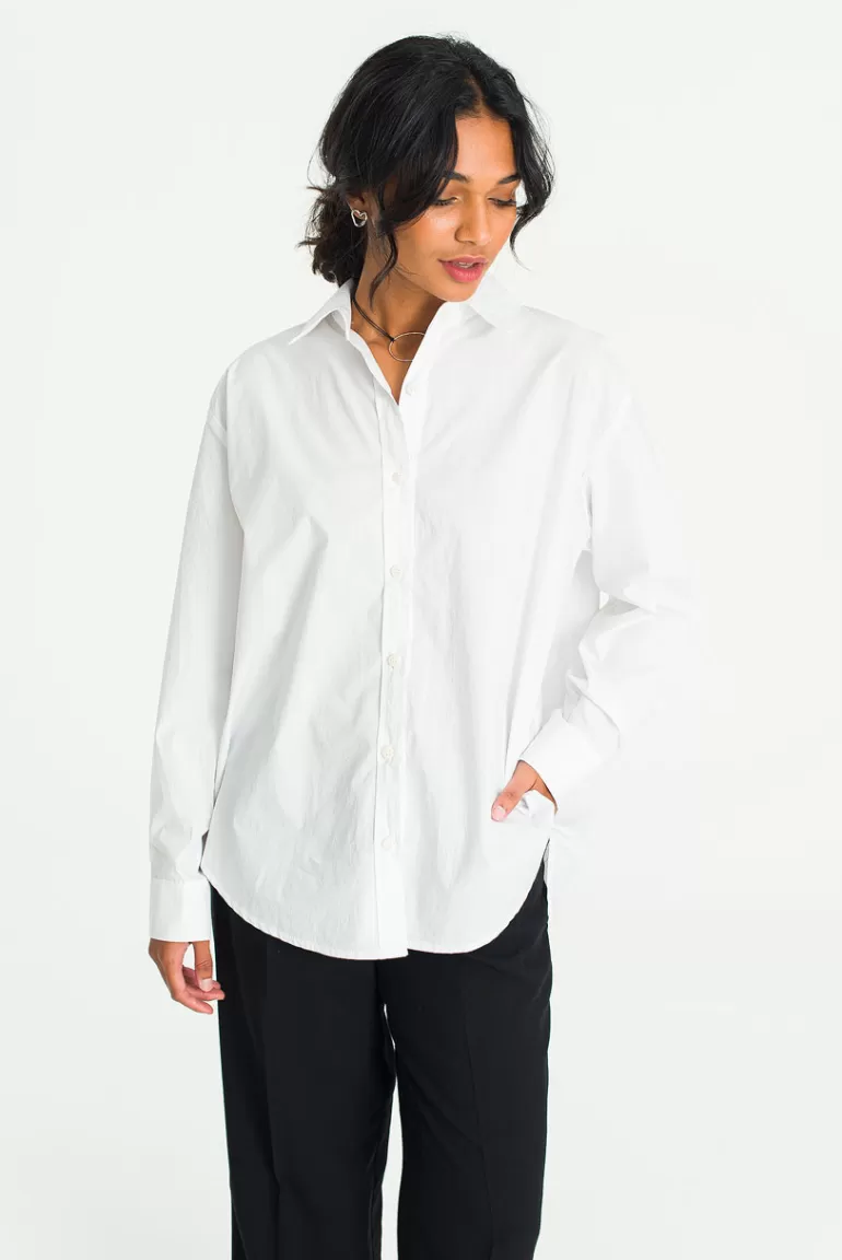 Women Olive Clothing Cotton Standard Shirt, Ivory