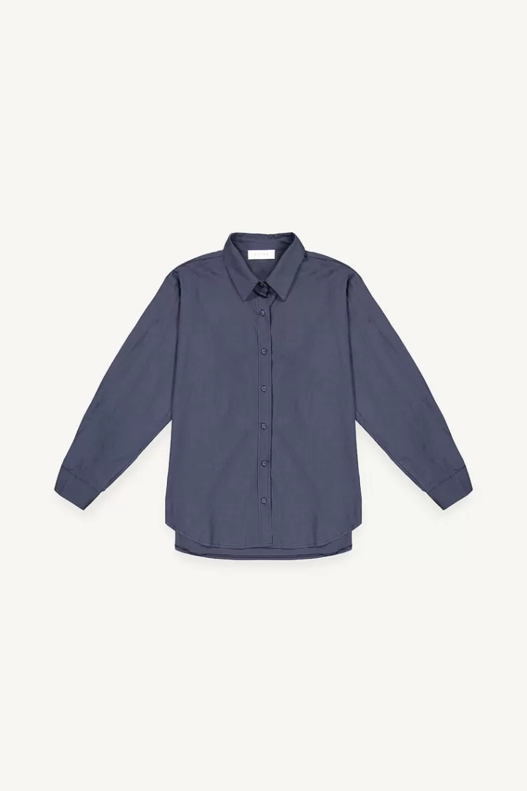 Women Olive Clothing Cotton Standard Shirt, Navy