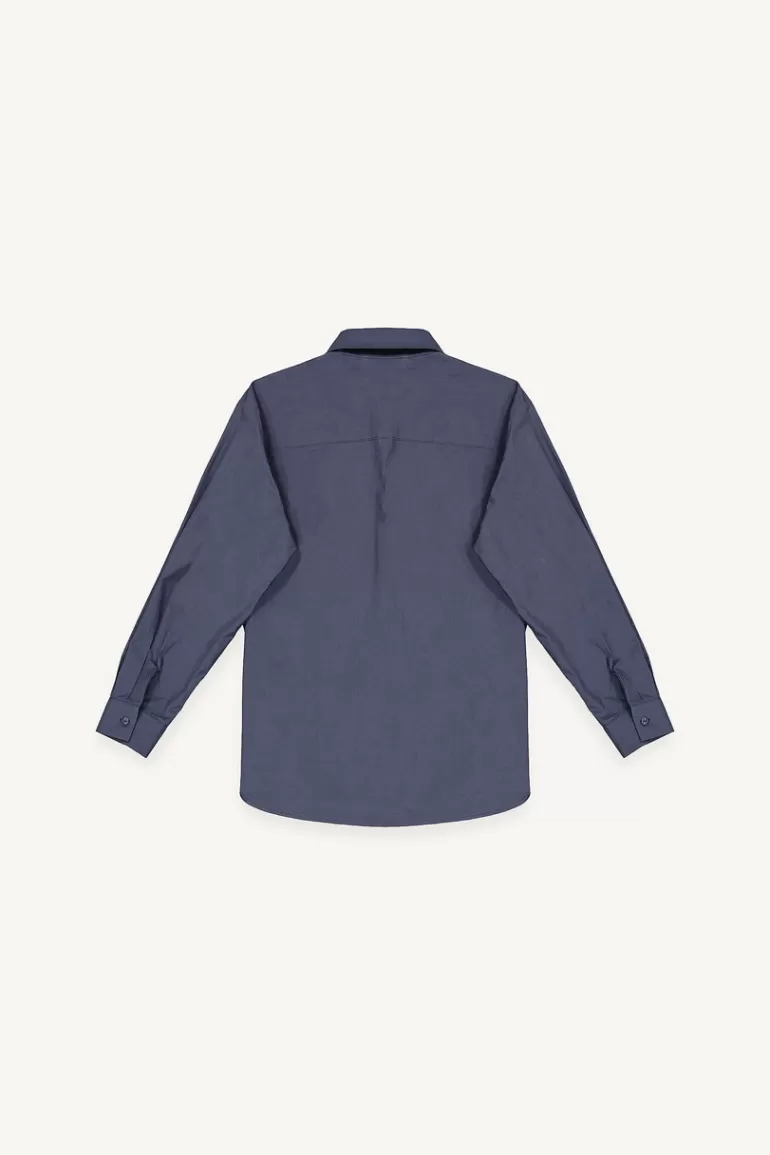 Women Olive Clothing Cotton Standard Shirt, Navy