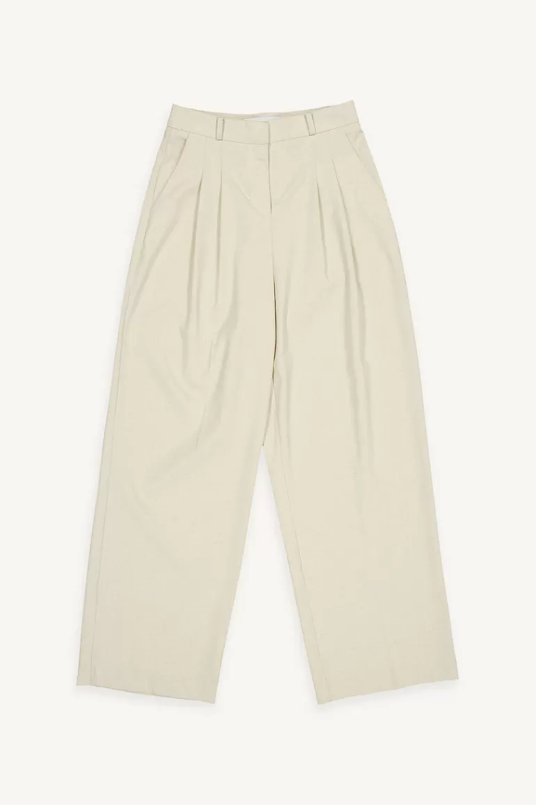 Women Olive Clothing Elsa Light Weight Slacks, Oat