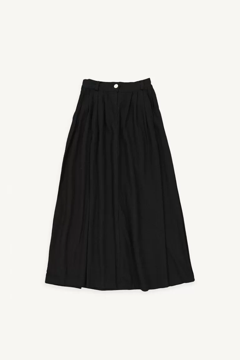 Women Olive Clothing Esta Cotton Skirt, Black