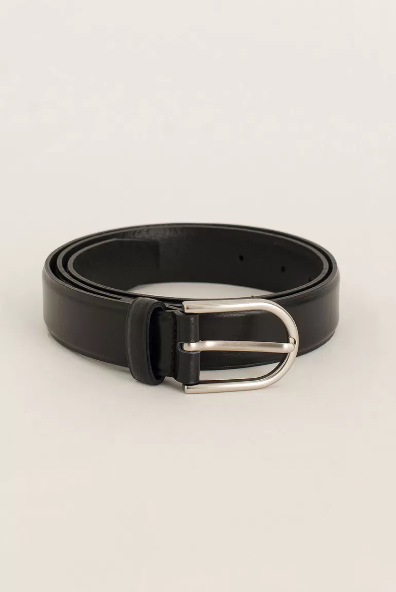 Women Olive Clothing Hana Horseshoe Belt, Black