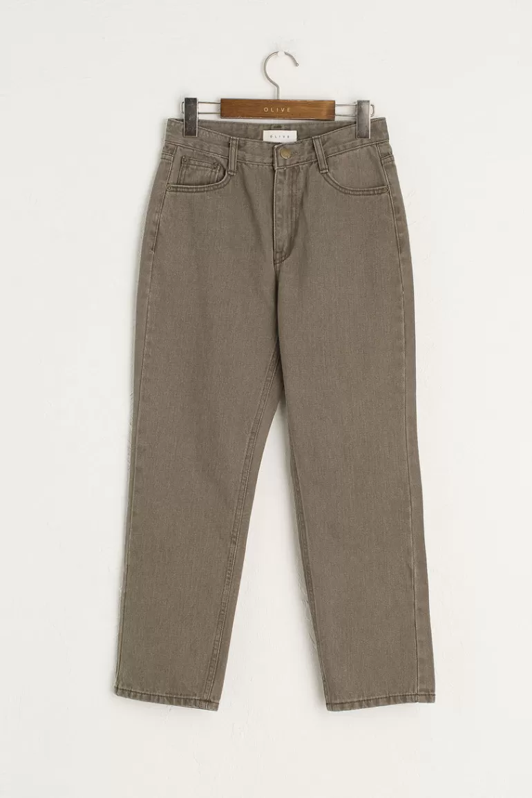 Women Olive Clothing Hoya Jean, Brown