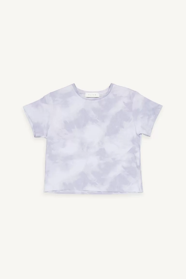 Women Olive Clothing Jeni Tie Dyed Tee, Purple