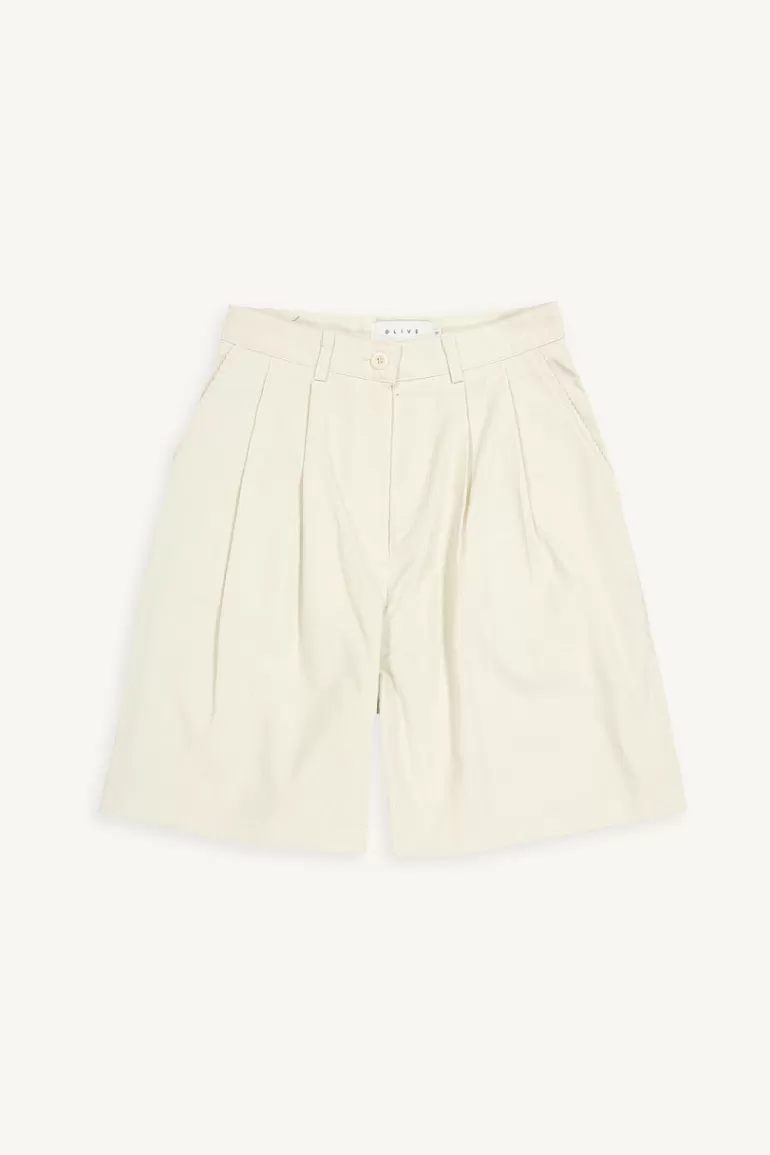 Women Olive Clothing Jesu Cord Shorts, Ivory