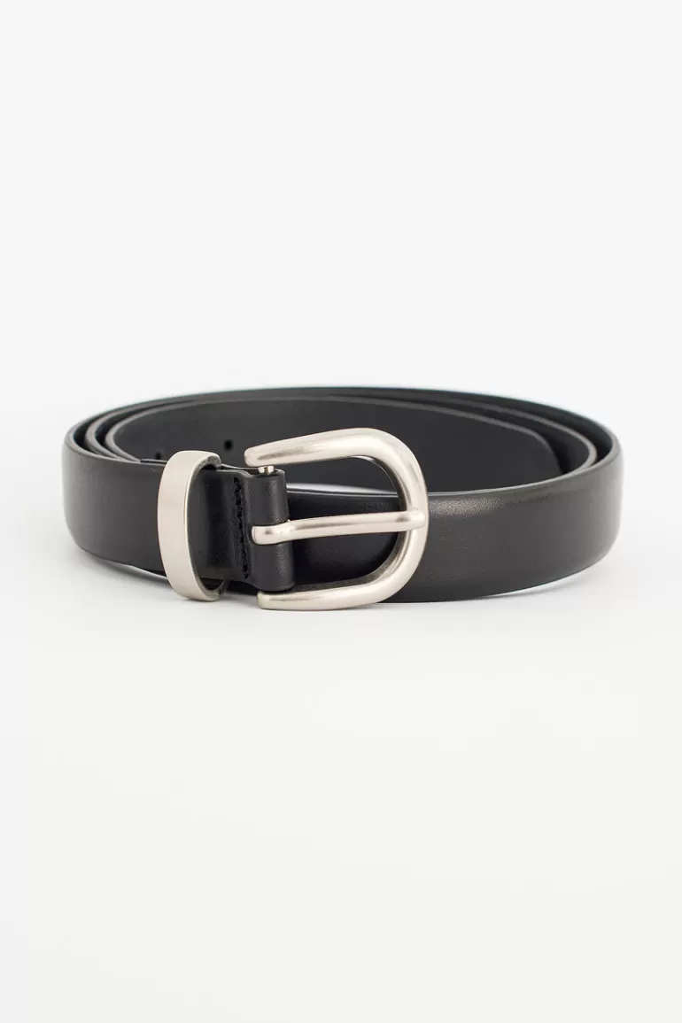 Men Olive Clothing Menswear | 025 Belt, Black