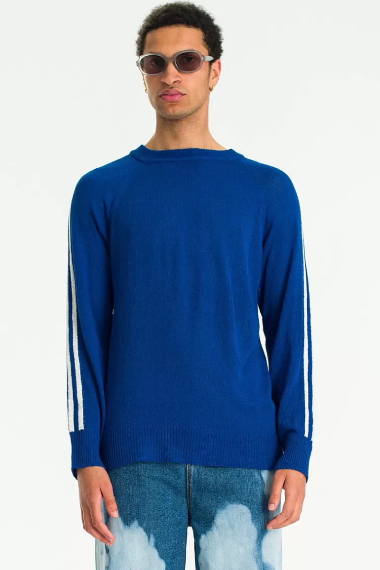 Men Olive Clothing Menswear | 02 Racer Knit, Blue