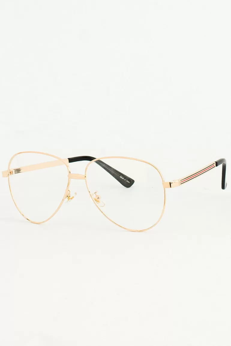 Men Olive Clothing Menswear | Bug Glasses, Gold