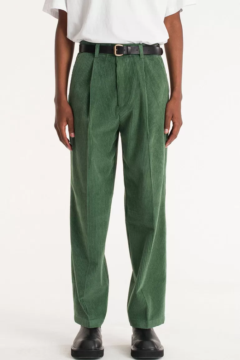 Men Olive Clothing Menswear | Chunky Cord Trousers, Green