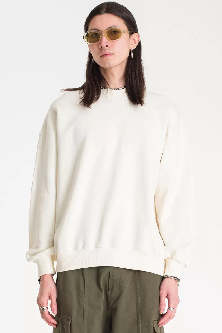 Men Olive Clothing Menswear | Classic Sweatshirt, Ivory