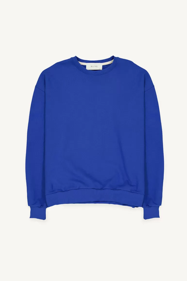 Men Olive Clothing Menswear | Classic Sweatshirt, Royal Blue