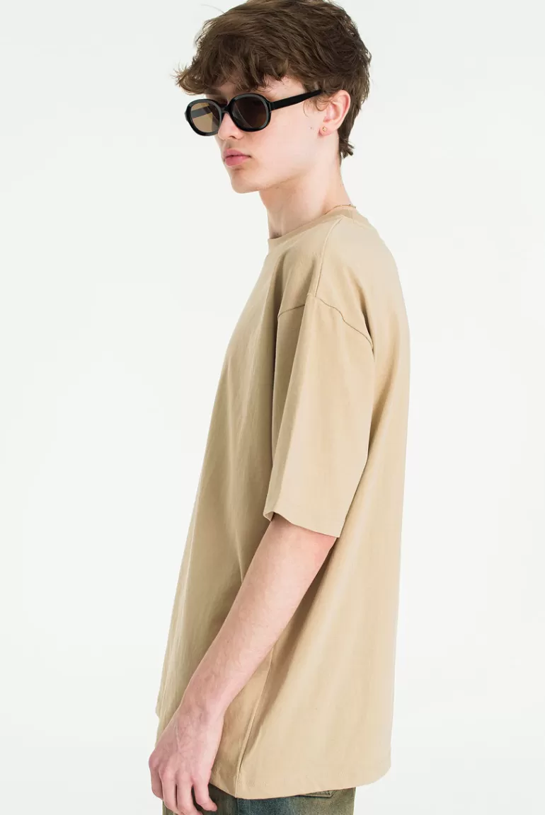 Men Olive Clothing Menswear | Core Tee, Beige