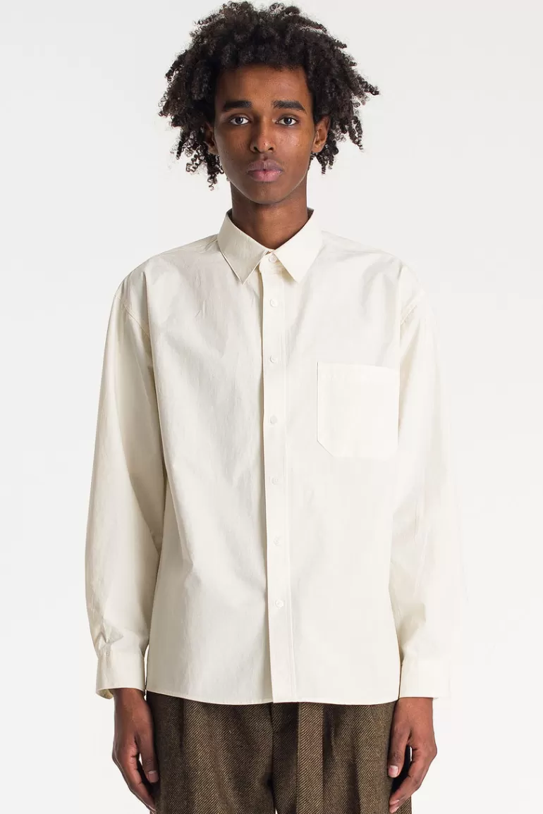 Men Olive Clothing Menswear | Cotton Shirt, Cream