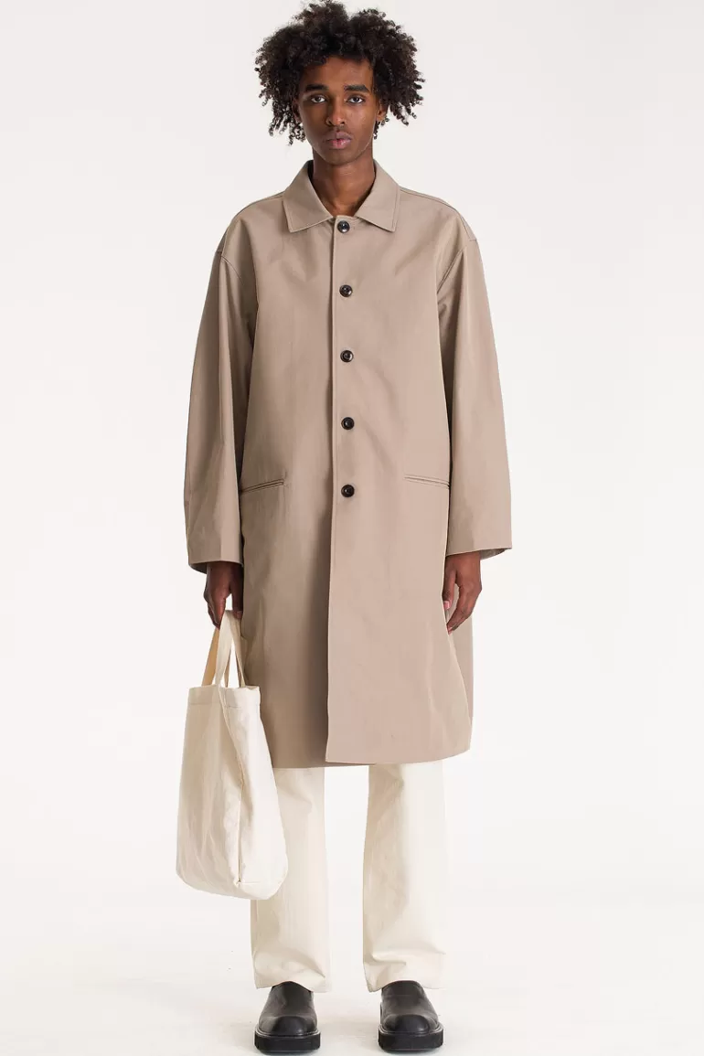 Men Olive Clothing Menswear | Dense Trench, Taupe