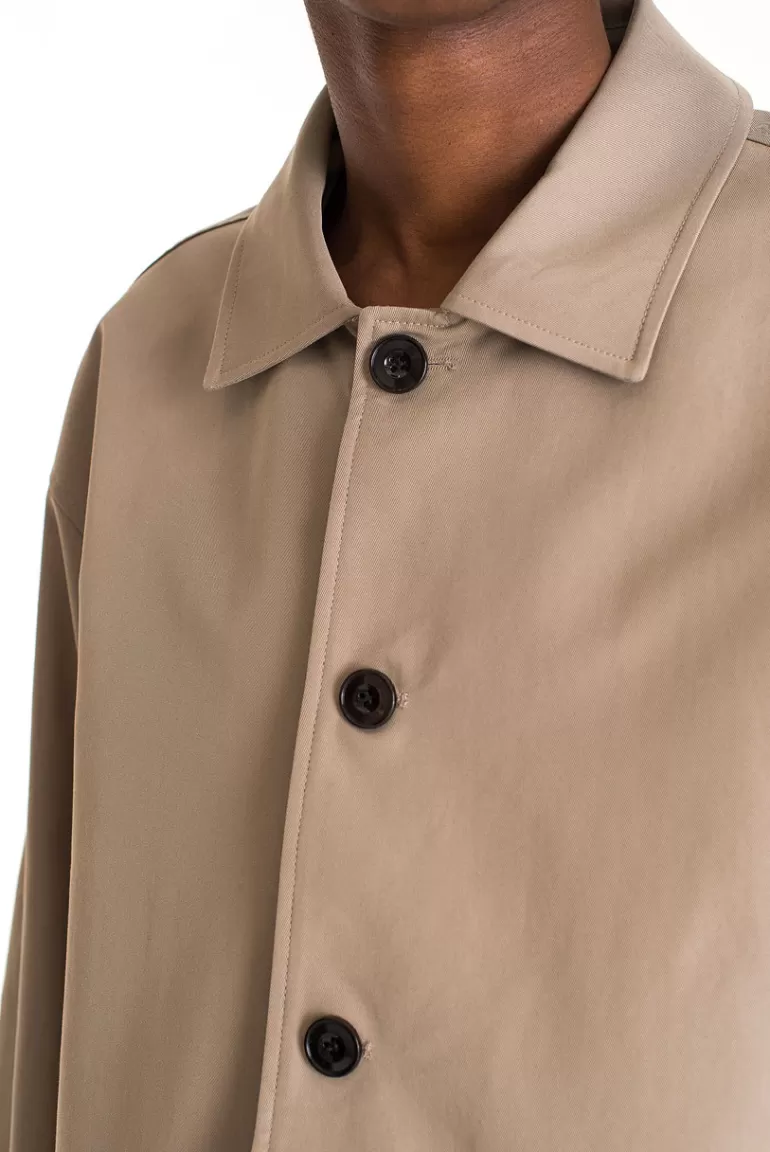 Men Olive Clothing Menswear | Dense Trench, Taupe