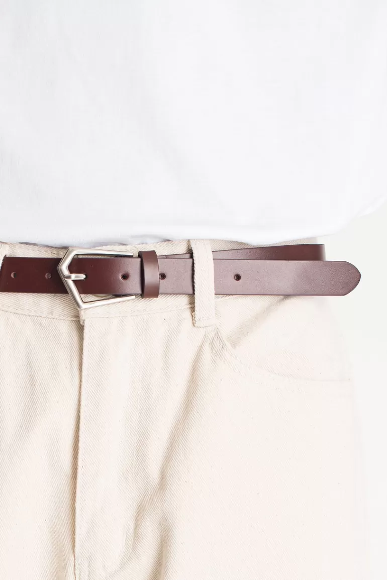 Men Olive Clothing Menswear | Distorted Belt, Dark Brown