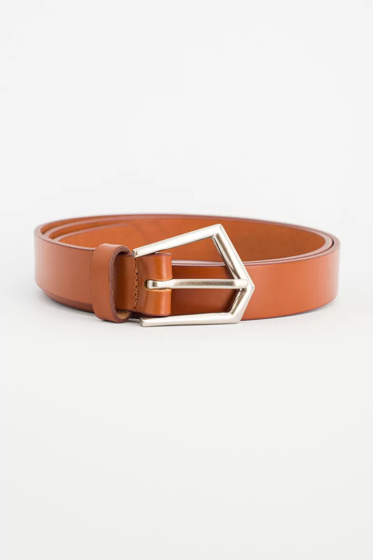 Men Olive Clothing Menswear | Distorted Belt, Tan