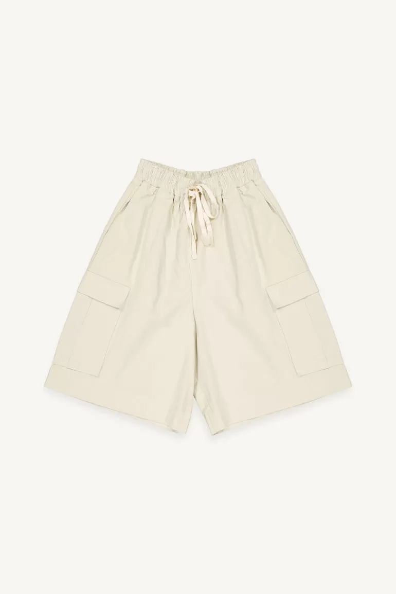 Men Olive Clothing Menswear | Drawstring Cargo Shorts, Beige