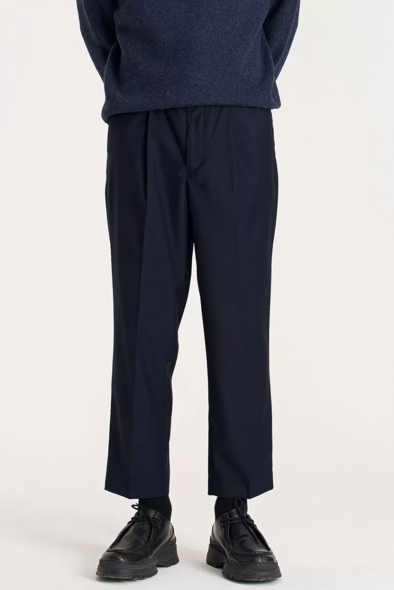 Men Olive Clothing Menswear | Edgar Suit Pants, Navy