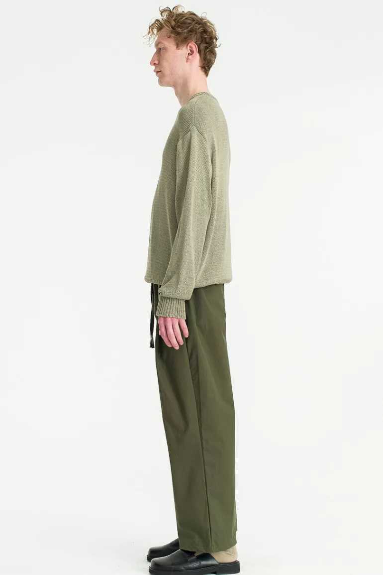 Men Olive Clothing Menswear | Everyday Drawstring Pants, Forest Green