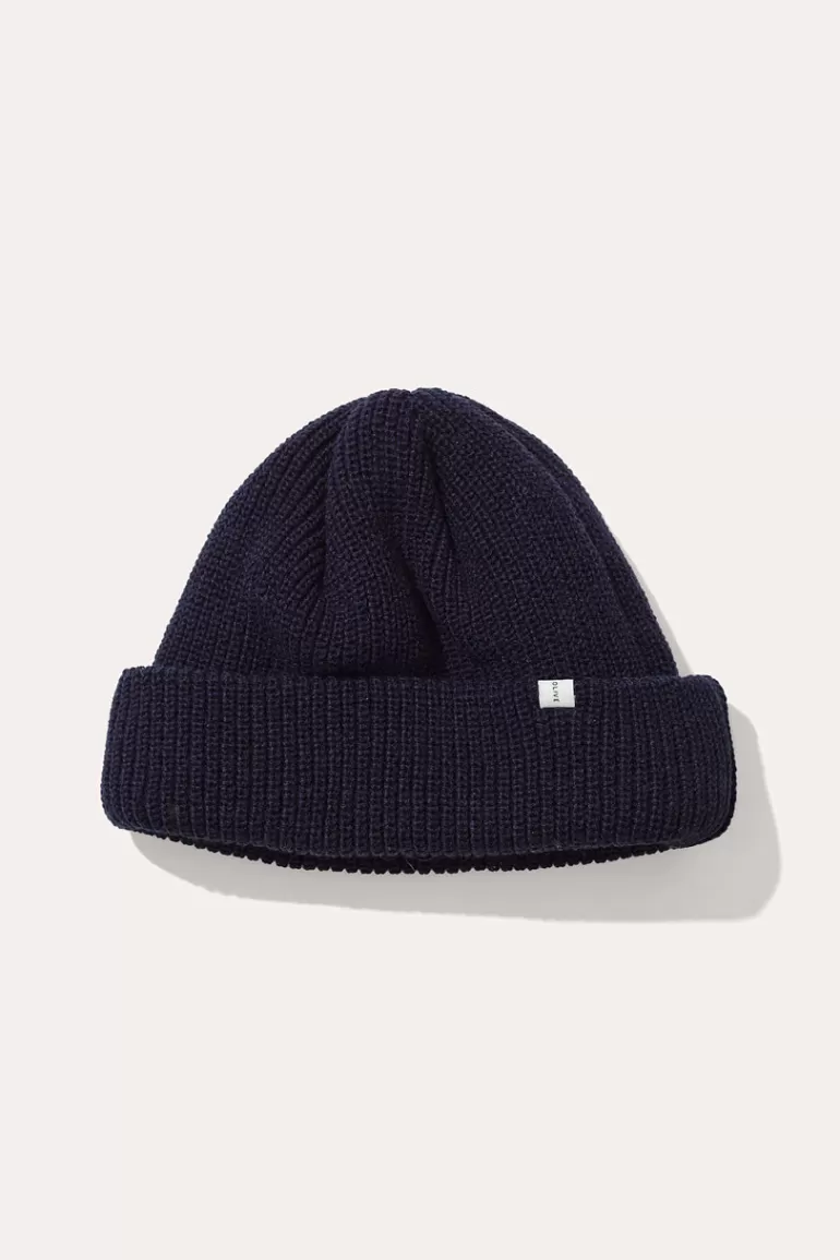 Men Olive Clothing Menswear | Fisherman Beanie, Navy