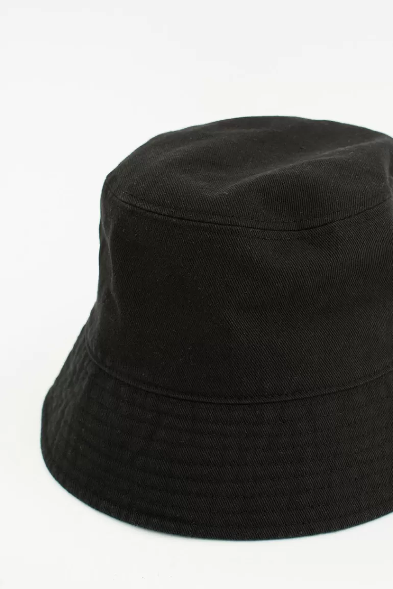 Men Olive Clothing Menswear | Haruka Twill Hat, Black