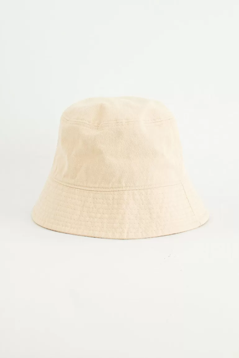 Men Olive Clothing Menswear | Haruka Twill Hat, Ivory