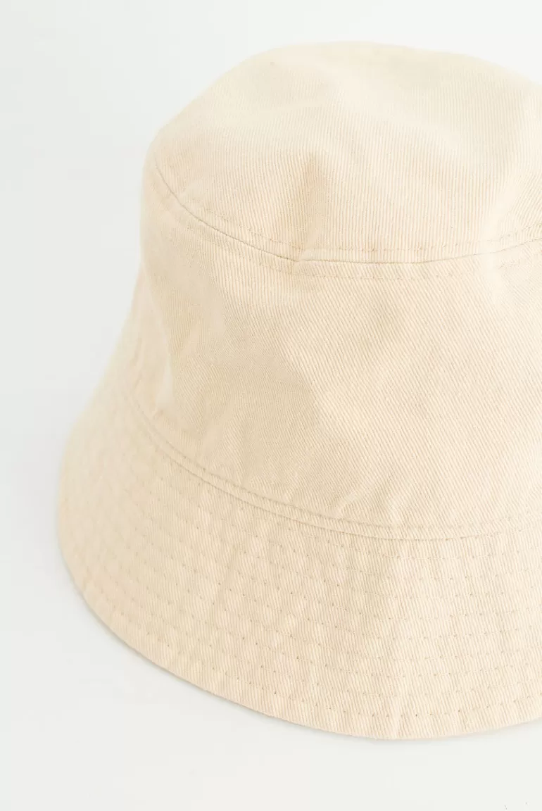 Men Olive Clothing Menswear | Haruka Twill Hat, Ivory