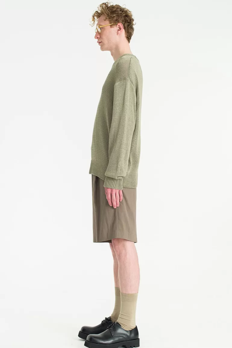 Men Olive Clothing Menswear | Lightweight Bermuda Shorts, Khaki