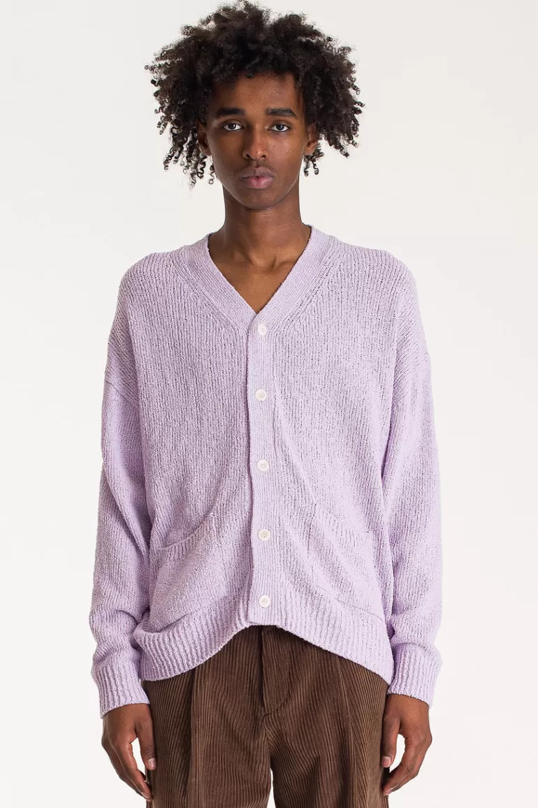 Men Olive Clothing Menswear | Loose Cardigan, Lilac