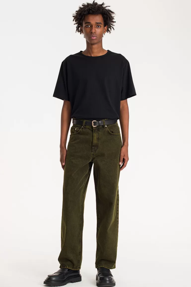 Men Olive Clothing Menswear | Rinse Jeans, Green