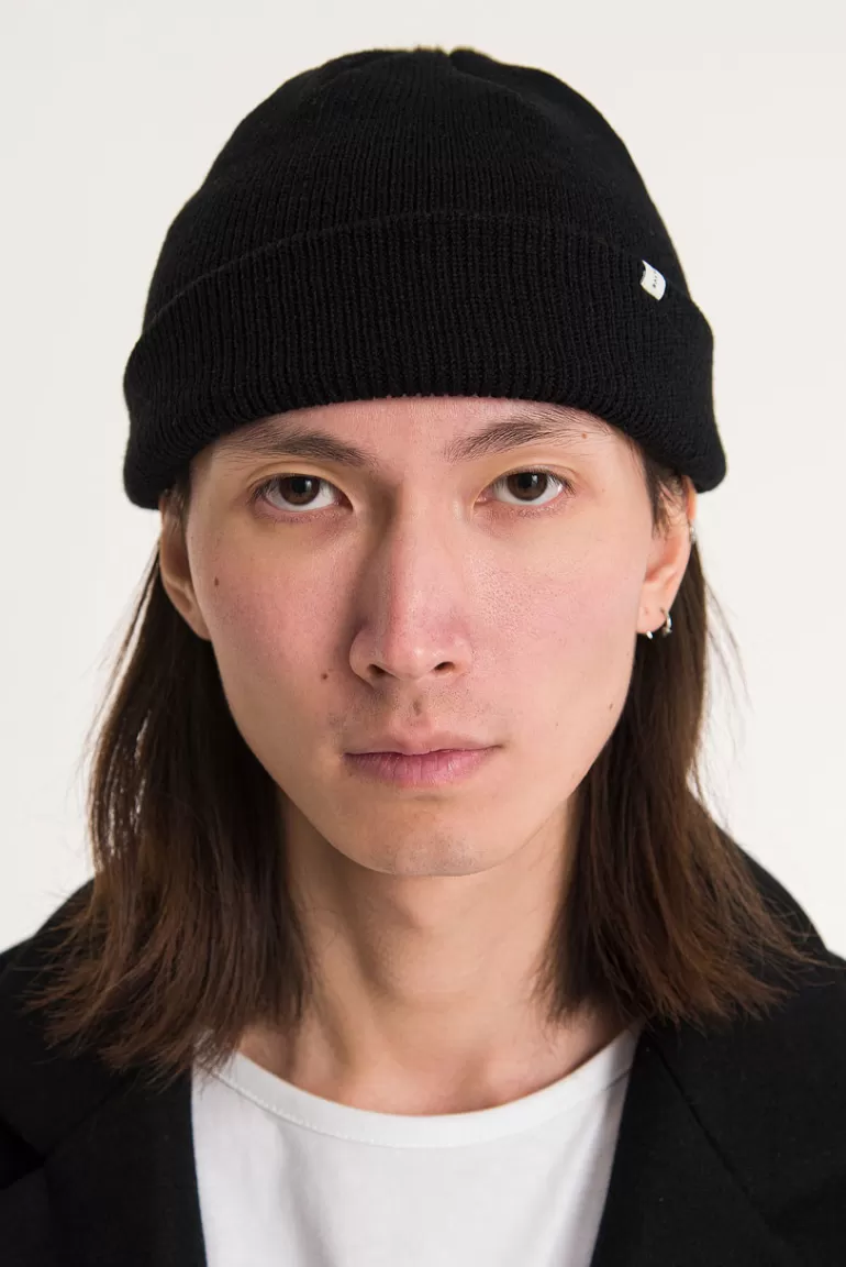 Men Olive Clothing Menswear | Simple Beanie, Black