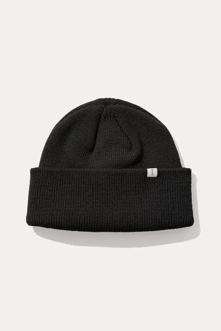 Men Olive Clothing Menswear | Simple Beanie, Black