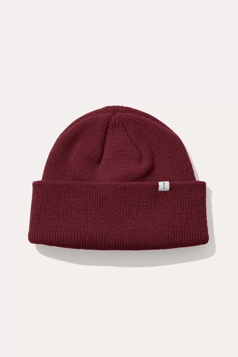 Men Olive Clothing Menswear | Simple Beanie, Cherry