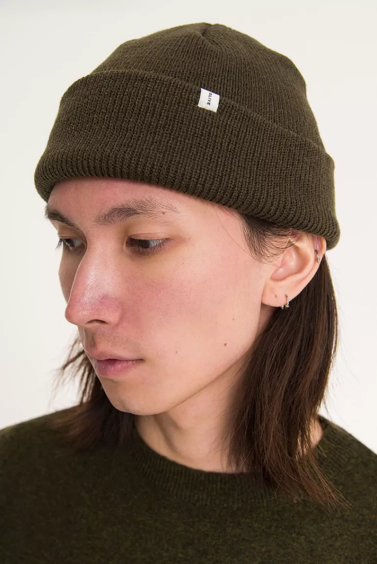 Men Olive Clothing Menswear | Simple Beanie, Khaki