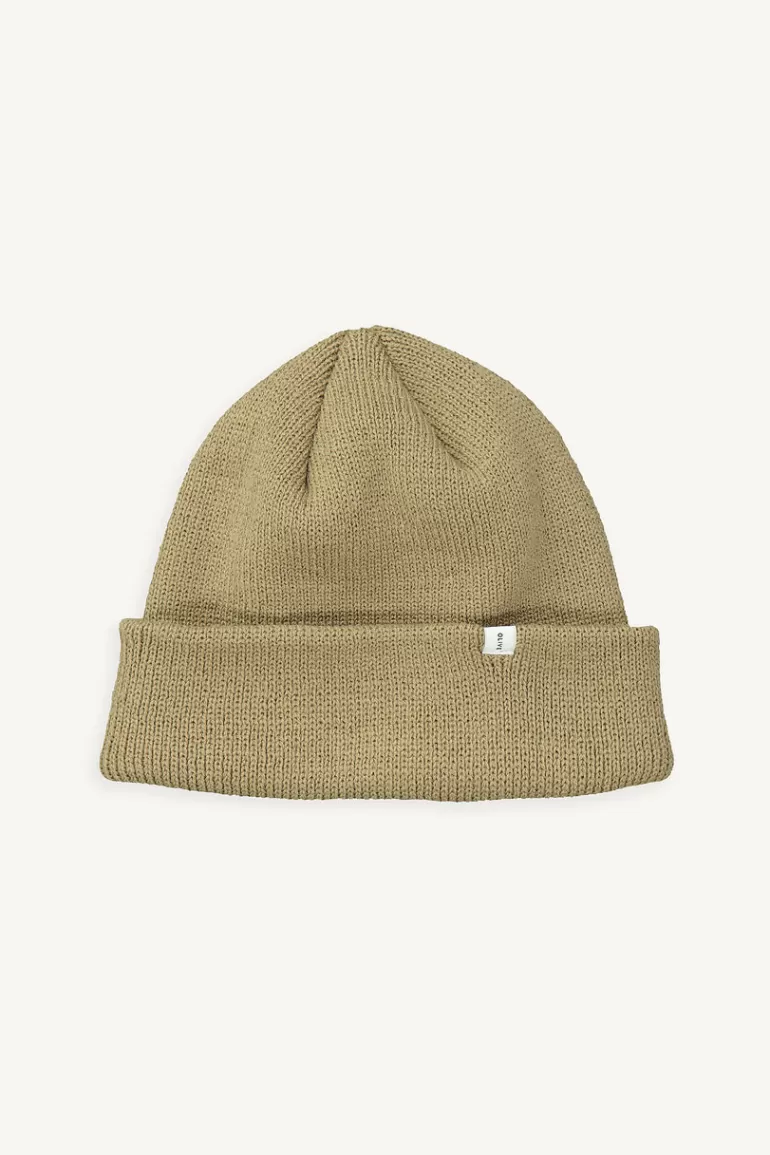 Men Olive Clothing Menswear | Simple Beanie, Sand