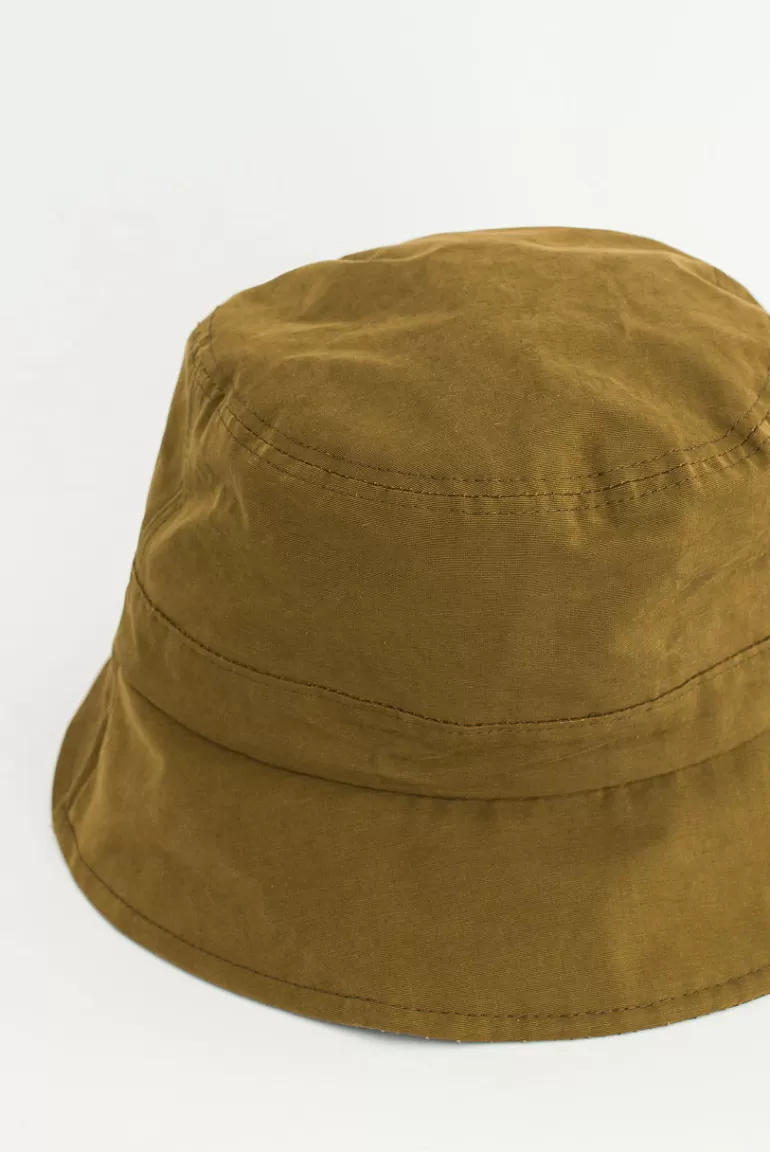 Men Olive Clothing Menswear | Soft-Touch Bucket Hat, Olive