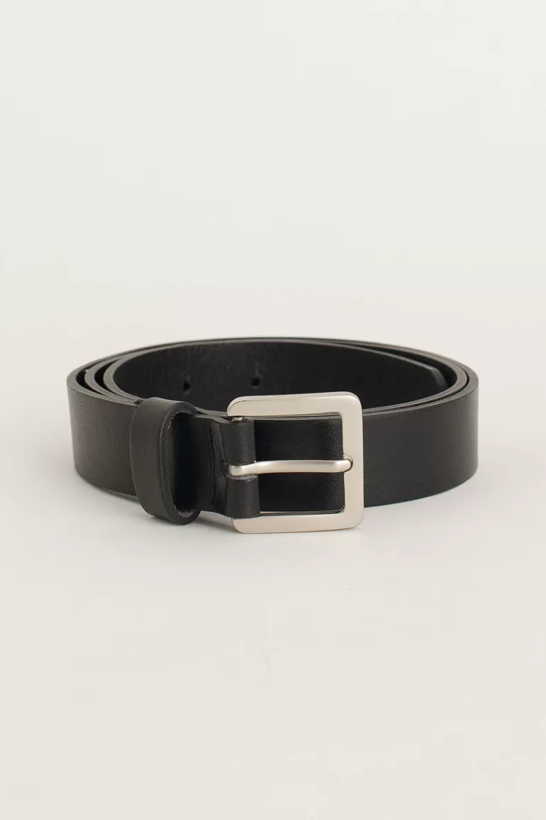 Men Olive Clothing Menswear | Square Belt, Black