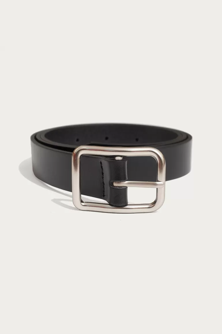 Men Olive Clothing Menswear | Stadium Belt, Black