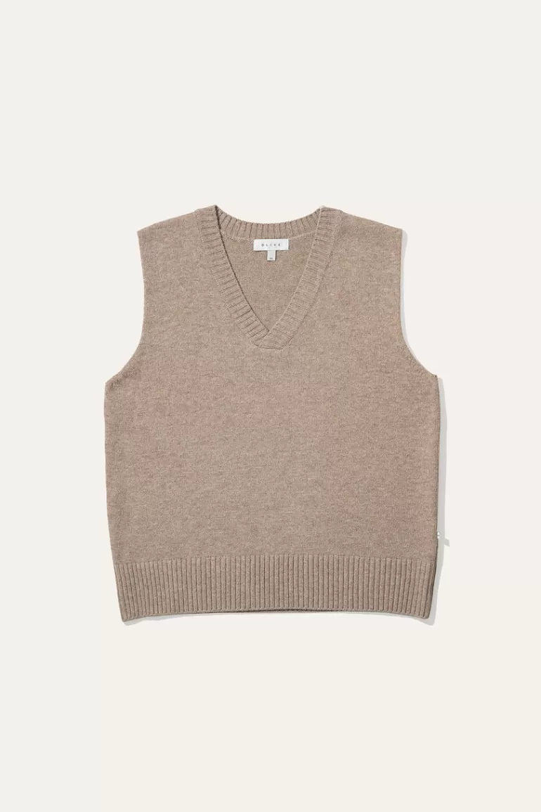 Men Olive Clothing Menswear | Wool Knit Vest, Oatmeal