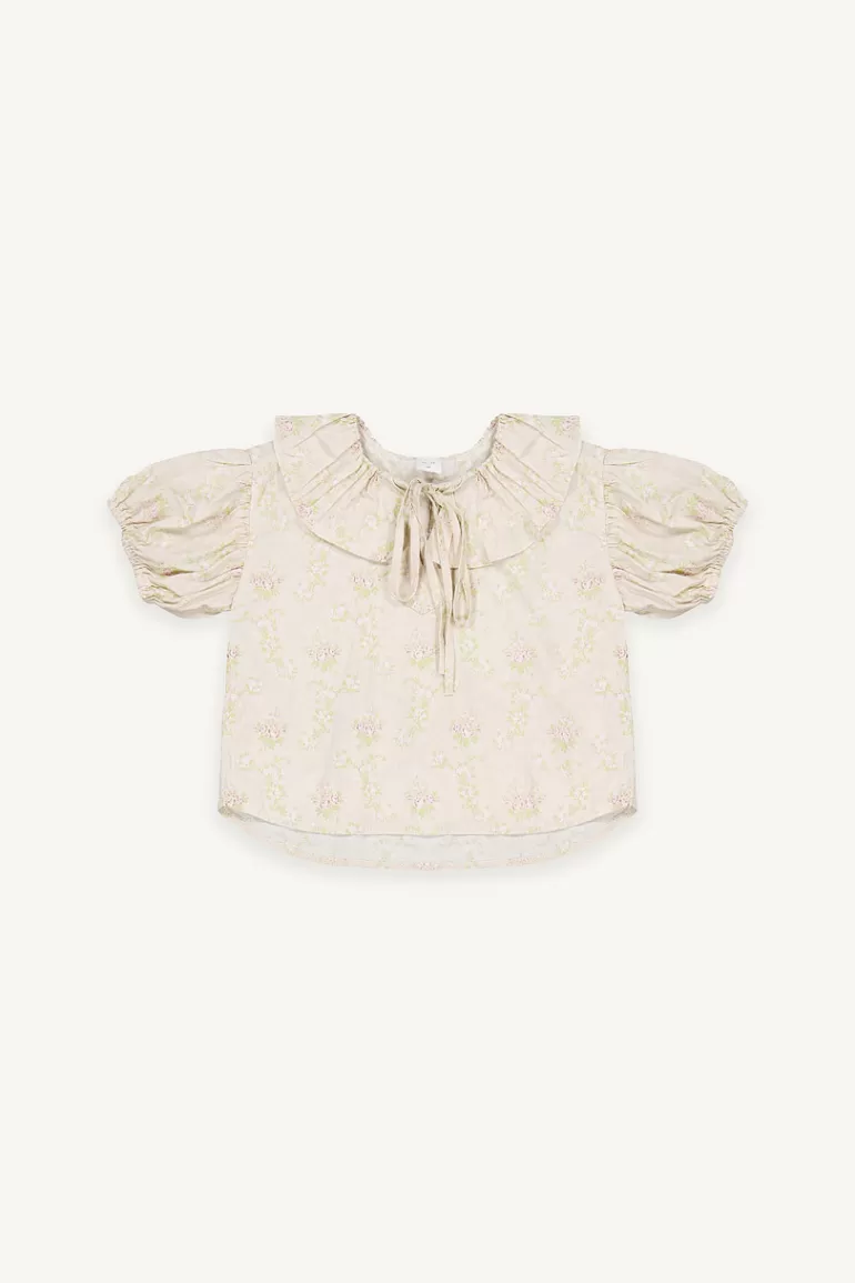 Kids Olive Clothing Mini Olive | Blooming Blouse, Beige