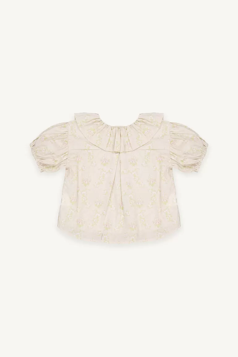 Kids Olive Clothing Mini Olive | Blooming Blouse, Beige