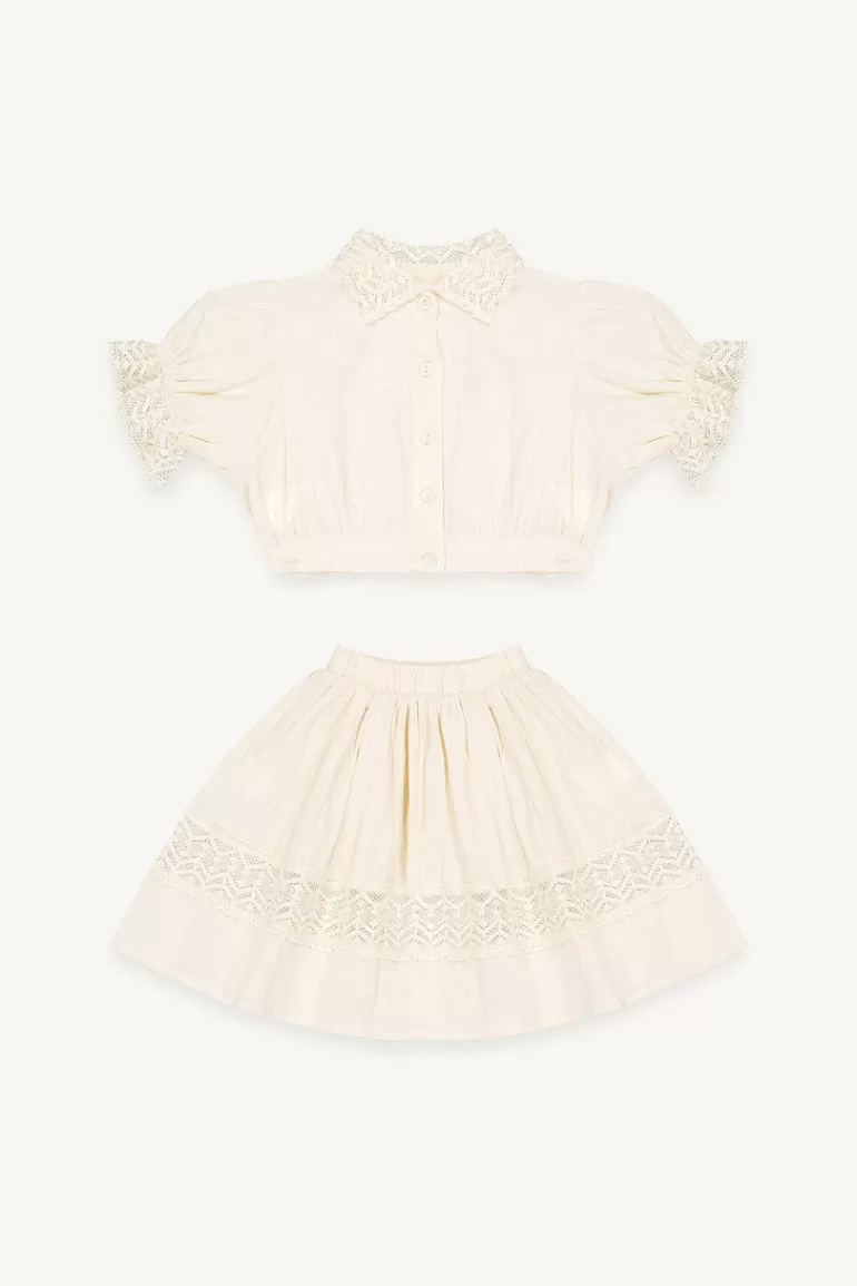 Kids Olive Clothing Mini Olive | Bolero Set, Ivory