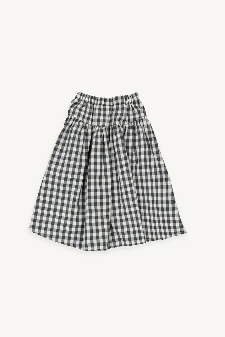 Kids Olive Clothing Mini Olive | Gingham Check Skirt, Black